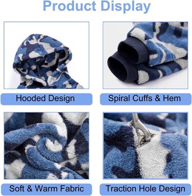 Теплий капелюховий светр для собак, котів та цуценят, камуфляж, рожевий, S (обхват грудей 35 см)