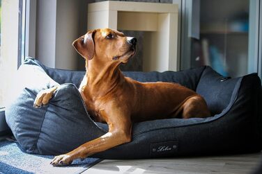 Ортопедичне собаче ліжко Lebon Carl Plus 100x75x30 см з підстилкою - Deluxe, Made in EU