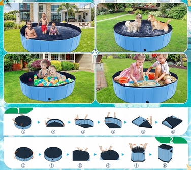 Складальний садовий басейн для собак, тварин та дітей 100*30 см