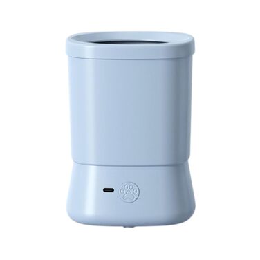 Мийка для лап собак, портативна, з бризкозахистом, 2 швидкості, аксесуар для догляду за лапами тварин для кемпінгу, подорожей, активного відпочинку, миття від бруду та сміття (блакитна)