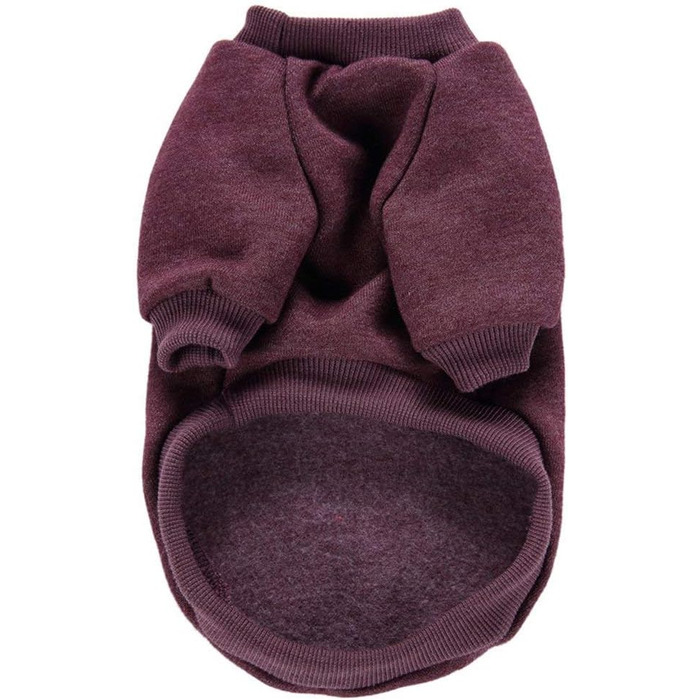 Теплий зимовий пуловер для собак, пухнастий, для цуценят та маленьких собак (XXS, коричневий)