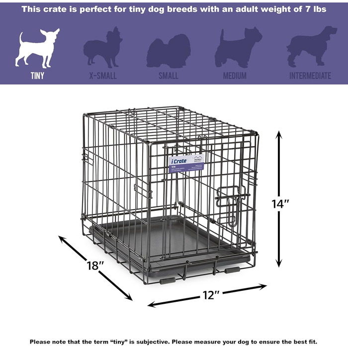 Кія MidWest Homes for Pets iCrate Modell 1518 для собак, чорна, 46 x 31 x 36 см