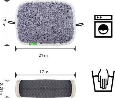Килимок для собак, розвиваючий, для нюхання, миючий, нековзний, 43 x 53 см, сірий