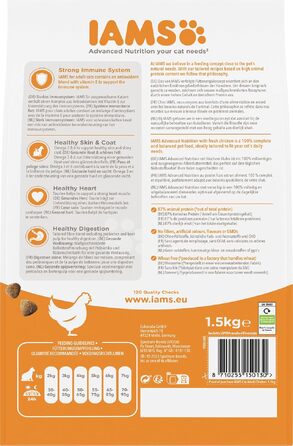 Сухий корм для дорослих котів IAMS з куркою (від 1 до 6 років), 10 кг