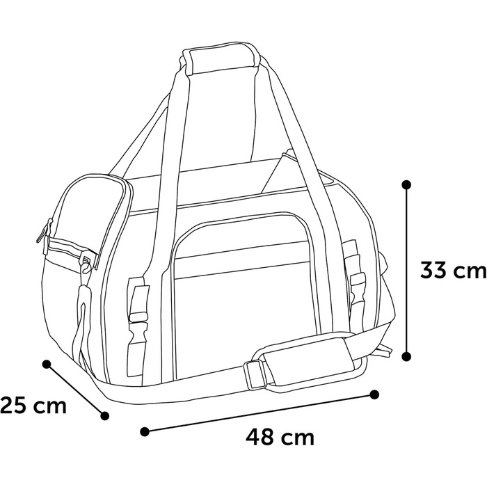 Транспортна сумка для собак та котів Flamingo Xandor Taupe, 48 x 25 x 33 см | Стильна та надійна переноска