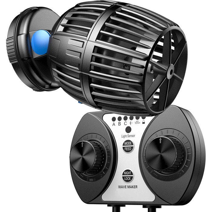 SunSun CW-160 циркуляційна помпа для акваріума 1700-20000 л/год, 60 Вт, з регулюванням хвиль, потужності, денним і нічним режимом