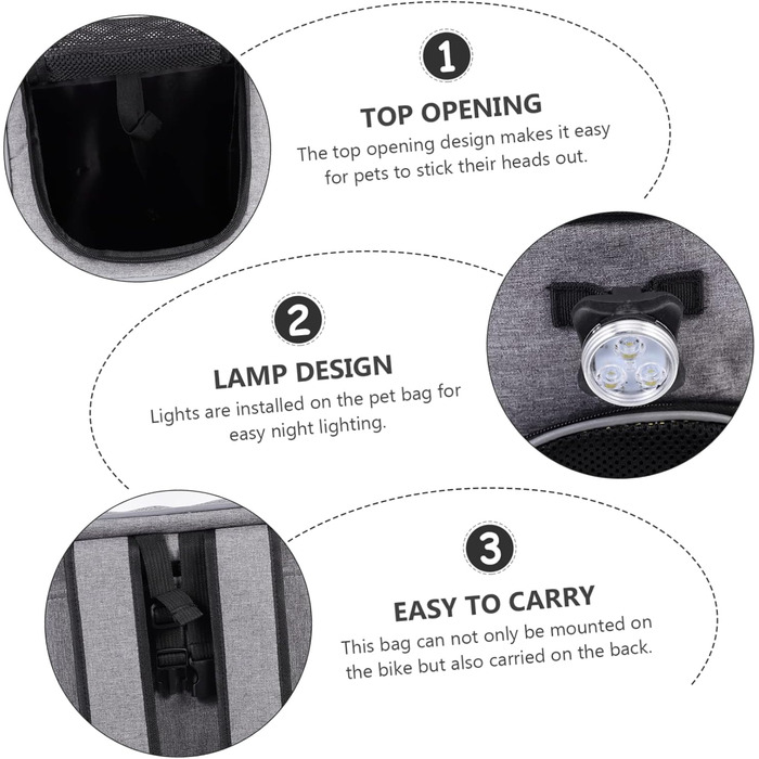 Сумка для перевезення тварин Milisten: складана переноска для собак та котів з високоякісного поліестеру