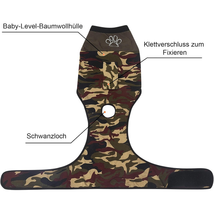 Тіло для собак після операції, захисний одяг для собак після кастрації/стерилізації, дихаючий, анти-витік ран, зелений, L