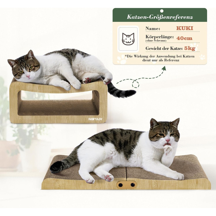 Котячий когтетоп Pawtasy на стіну та кут з іграшкою - когтеточка для котів