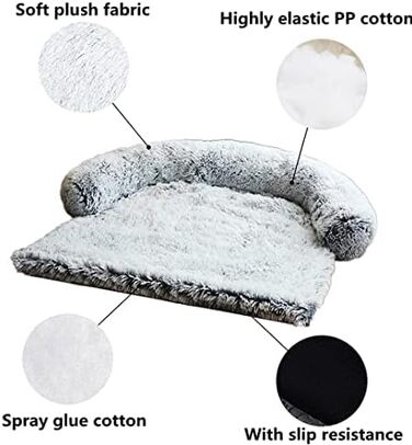 М'яка килимок-підстилка для собак Yuly Weiche, захист меблів, 90x80 см