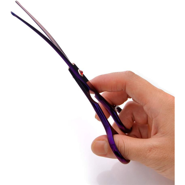 Набір професійних ножиць для грумінгу домашніх тварин 6,5 дюймів, нержавіюча сталь, прямі та вигнуті ножиці, безпечні закруглені кінчики