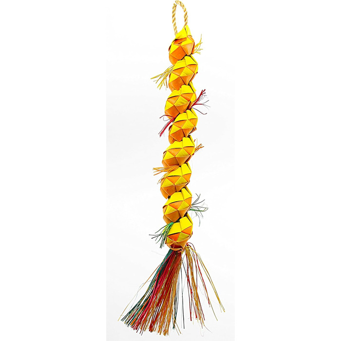 Іграшка для папуг Planet Pleasures Caterpillar, велика, асорті