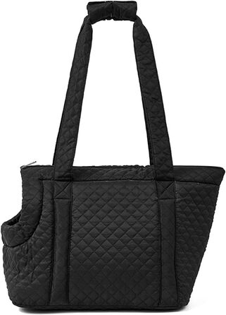 Сумка-переноска для собак та котів з бавовни, чорна. Легка переноска для цуценят та кошенят, зручна для перенесення