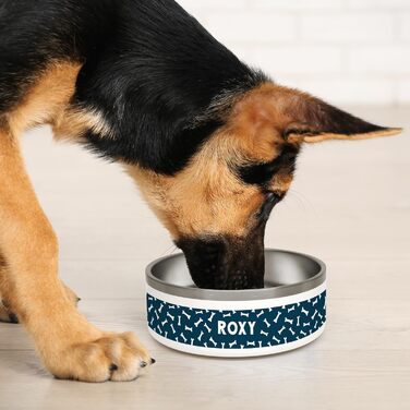 PICANOVA Керамічна годівниця для домашніх тварин з іменем - подарунок для собак - зберігання сухого корму - годівниця для собак та котів - дизайн 