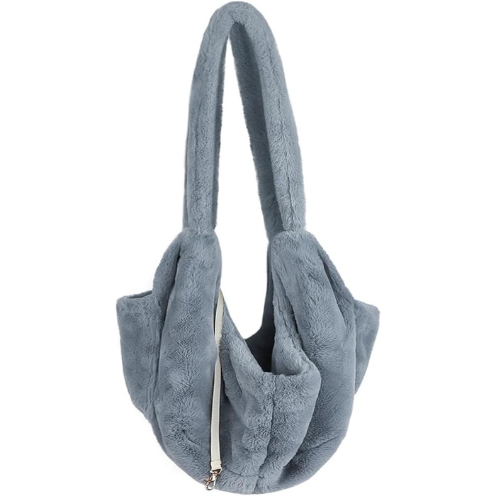 SIQITECH Сумка-переноска для собак та котів, плюшева, тепла, синього кольору