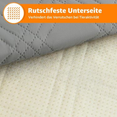 Водонепроникний килимок для собак Pick for Life, 208x304 см (Сірий) - захист дивану та ліжка