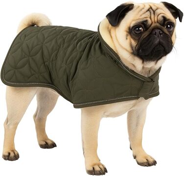 Шлейка для собак Flaingo Hundeantel Winter Ushi, хакі, XS: тепла, водонепроникна, з флісовою підкладкою та світловідбиваючими елементами