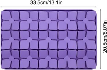 Килимок для собак Katzenschlamm з силіконовими кульками та присосками, лінза для собак, зменшує нудьгу, підходить для ласощів та корму, фіолетовий