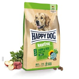 Сухий корм для собак Happy Dog NaturCroq з ягнятиною та рисом для чутливого травлення, 15 кг