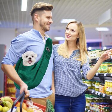 Переноска для собак Classycoo - дихаюча сітка, для котів та собак, з кишенею та страхувальним ремінцем, до 8 кг (М'ятно-зелений)