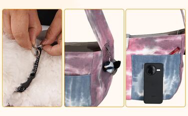 Сумка-переноска для тварин Huilin Technology, рожева, для котів та собак, для прогулянок та подорожей