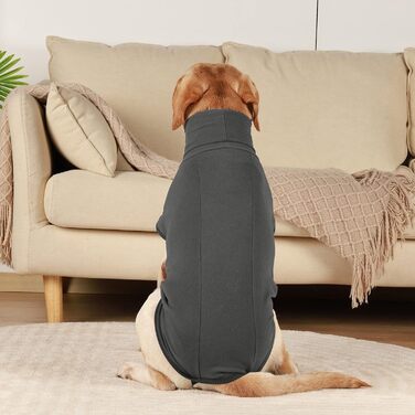 Теплий зимовий пуловер для собак, чорний, XXL. Зручний пуловер-мандель для маленьких, середніх та великих собак. Ідеальний для активного відпочинку та прогулянок на вулиці.