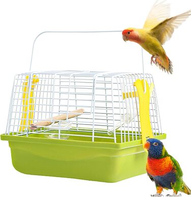 Клітка для птахів та дрібних тварин Vogelkäfig з ручкою: переносний варіант для папуг, синиць та інших