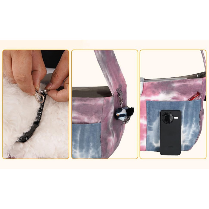 Сумка-переноска для тварин Huilin Technology, рожева, для котів та собак, для прогулянок та подорожей