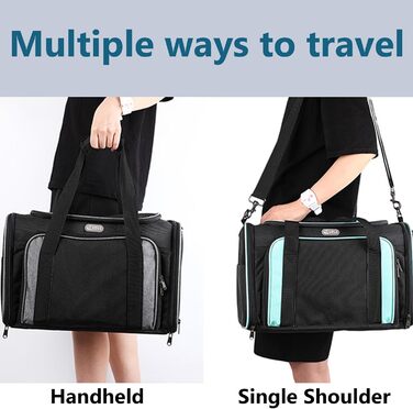 Транспортна переноска для кота/собаки Ruyiczb, розширювана, сіра