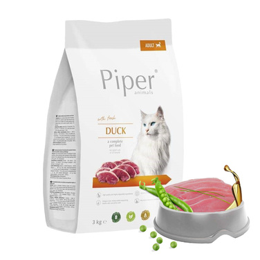 Сухий корм для тварин Piper Animals з качкою, 3 кг