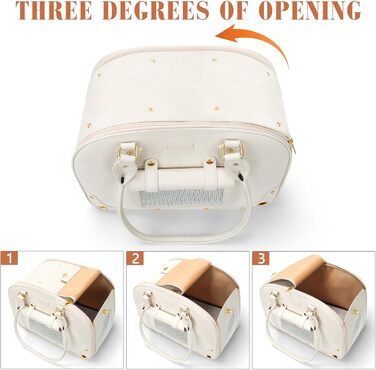 Сумка-переноска для собак та котів PetsHome, Premium-нейлон, водонепроникна, 44x26x55 см, Бежева