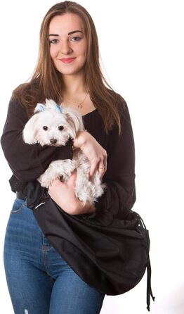 Травельник для собак та котів PillowPrim: зручний переносник для домашніх тварин на плечі (чорний)