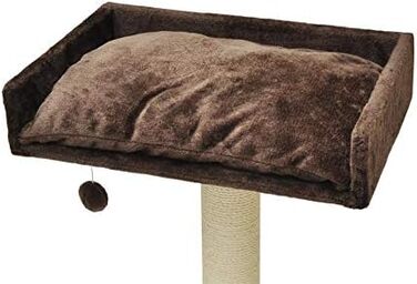 Лежанка Nanook Top для котячого дряпача з великим м'яким матрацом XXL 60x40 см, коричнева