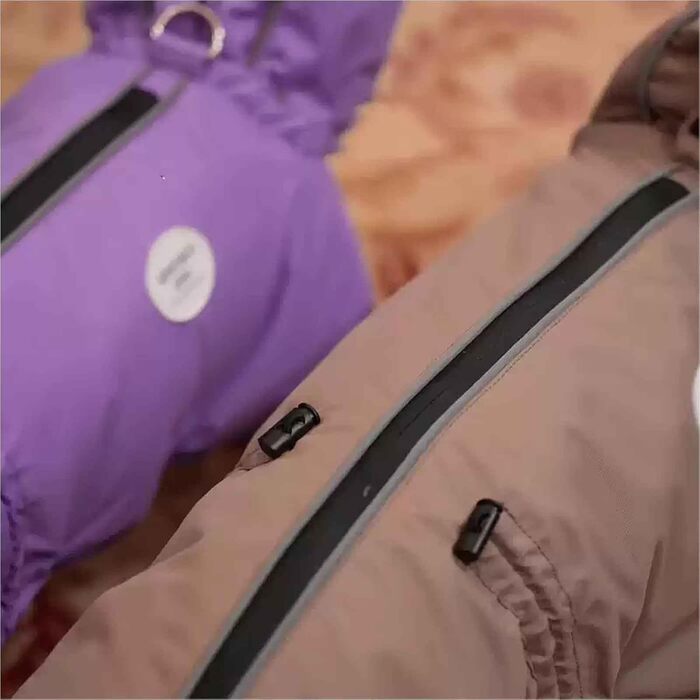 Зимовий теплий пуховик для собак, пудель, такса, джек-рассел, великий розмір 3XL, XXXL, фіолетовий, для прогулянок, хаджінгу, кемпінгу