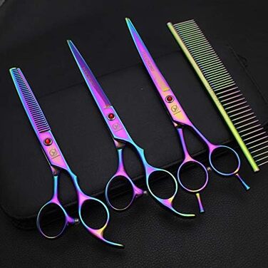 Набір професійних ножиць для грумінгу тварин: 3 шт. з нержавіючої сталі (7,0 дюймів)