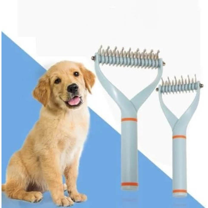 Гребінець для собак, чорний, великий: для видалення ковтунів та бруду