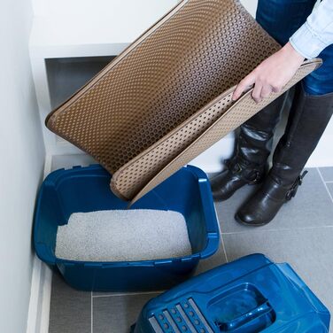 Килимок для котячого туалету iPrimio EZ Clean Jumbo 81,3×76,2 см, водонепроникний, з підкладкою для цуценят, проти розсипання наповнювача