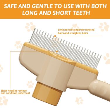 Щітка для котів та собак з водою, для короткої та довгої шерсті, самоочисна, з резервуаром для води та розпилювачем, для масажу, догляду та видалення шерсті (Рожевий, Синій, Зелений) (Жовтий Стиль 2)