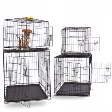 Клітка для великих собак Oh!dog зі сталі з порошковим покриттям, 56 x 90 x 63 см