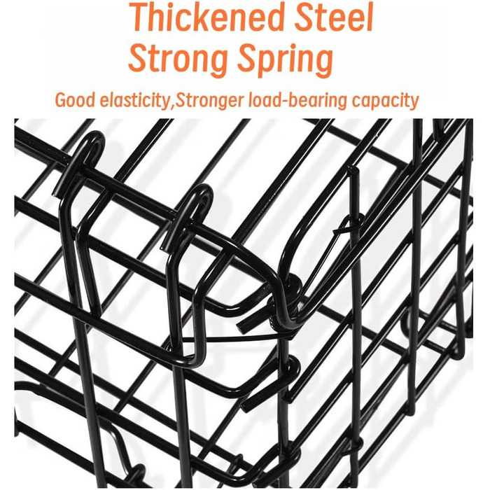 Складаний велосипедний кошик - навісний багажник для велосипеда, чорний, вантажопідйомність 25 кг