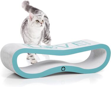 Когтеточка для котів CanadianCat Orbit 2.0, бірюзова, картон