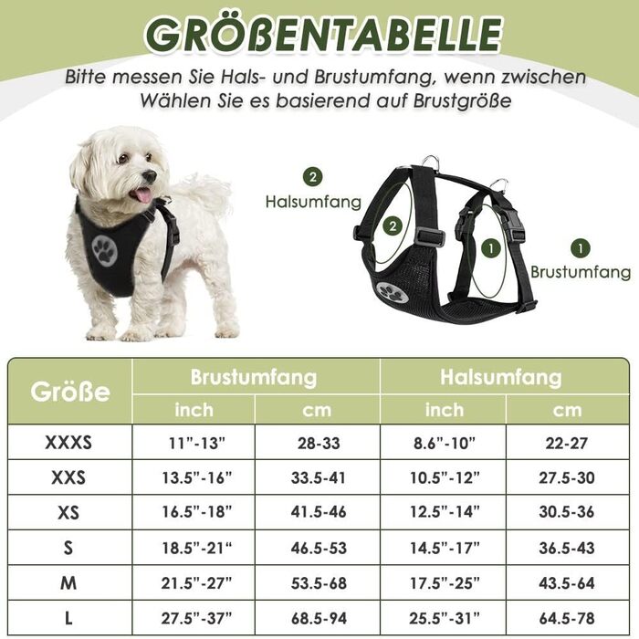 Шлейка для собак SlowTon з кріпленням для авто, чорна, XXS. Дихаюча шлейка з латексу для собак, підходить для спорту та повсякденного використання