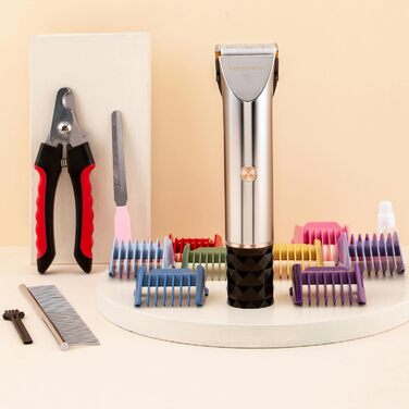 Професійна машинка для стрижки собак BarberBoss: набір для грумінгу, машинка для котів, стрижка для густого хутра