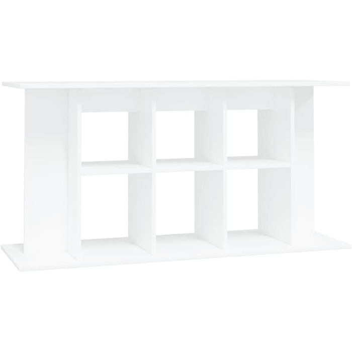 vidaXL Акваріумна тумба глянець білий 120x40x60 см ДСП