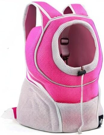 Рюкзак для собак PETCUTE: зручна переноска для маленьких собак та котів з висувною головою та знімною підстилкою (рожевий)