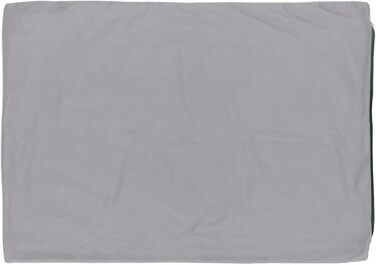 М'яке ліжко для собак великих порід Doctor Bark GreenLabel, зелений колір, знімний чохол L, світло-сірий