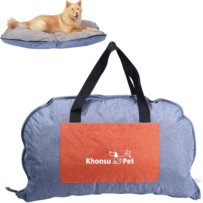 Водонепроникний килимок для собак на дачу, кемпінг та подорожі, L, денім блакитний