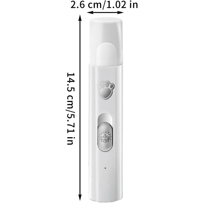 Електричний точило для собачих кігтів, тихий точило для цуценят, ергономічний інструмент для догляду за кігтями домашніх тварин, з 2 рівнями швидкості для великих, середніх та маленьких собак