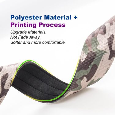 Преміум нашийник для собак TSPRO з ручкою, тактичний, товстий, регульований, металева застібка, для середніх та великих собак (Помаранчевий L), розмір ручки L (регульований 44.5-62.2 см), камуфляж рожевий