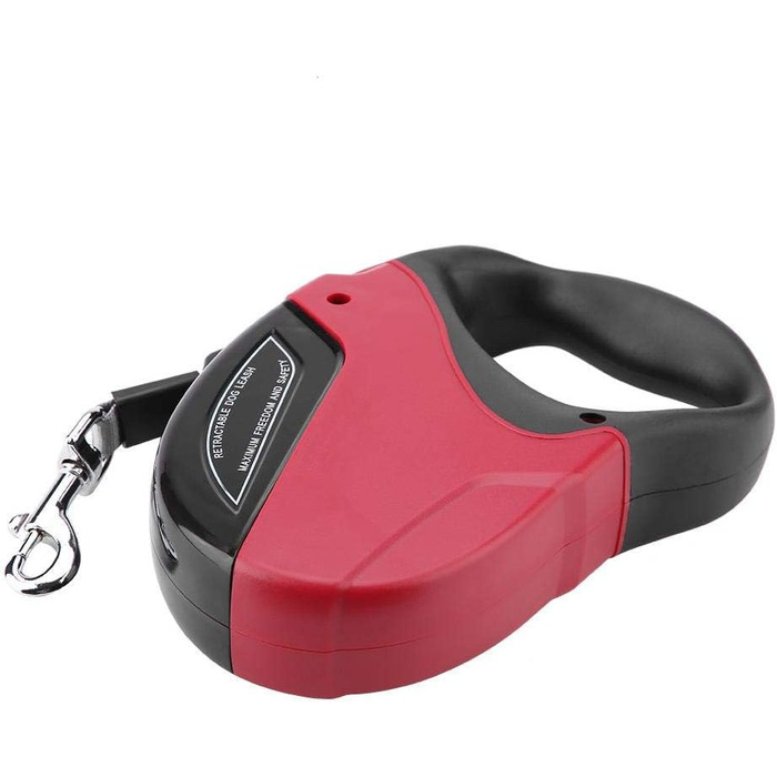 Леєнка для собак 5M з відбиваючим ефектом, автоматична, нейлонова, міцна, з нашийником, для прогулянок та дресирування